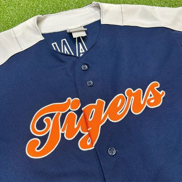 Detroit Tigers Justin Verlander Y2K Embroidered Jersey Men's Size Large Fit - Picture 3 of 7